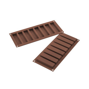 Molde barritas chocolate (x8) Easy Choc - Silicona especial para chocolate