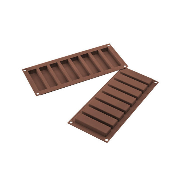 Molde barritas chocolate (x8) Easy Choc - Silicona especial para chocolate 