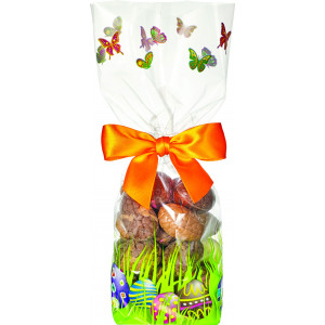 Bolsas de Celofán Búsqueda de Huevos de Pascua 10x22 cm (x100)