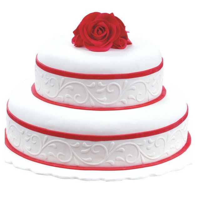 Fondant blanco enrollado