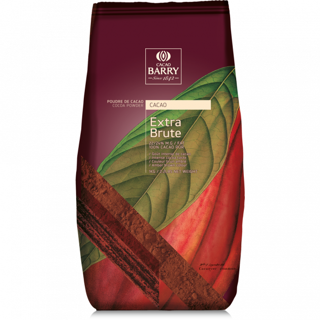 Cacao Puro en Polvo Extra Brute 1 kg Cacao Barry 