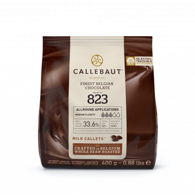Chocolate de Cobertura con Leche 33.6% N°823 400g Callebaut