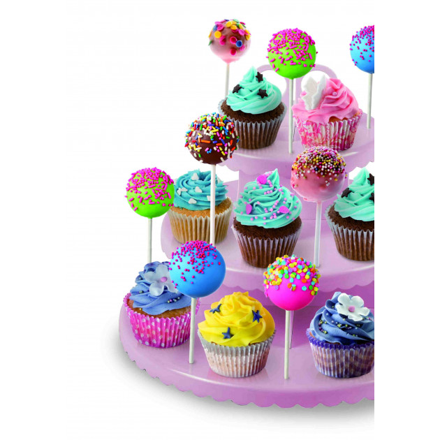 Expositor cupcakes y pop cakes 
