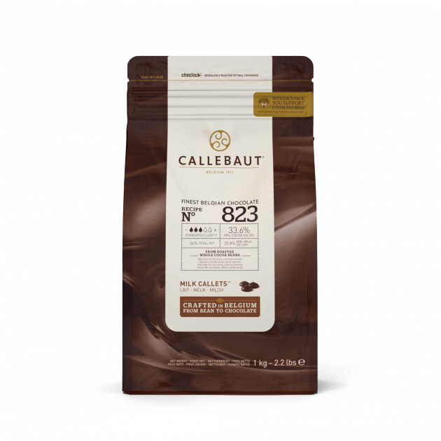 Chocolate con Leche 33,6% N°823 1 kg Callebaut
