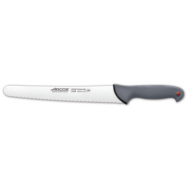 Cuchillo Pastelero Acero Inoxidable 25 cm Rojo Colour Prof Arcos 