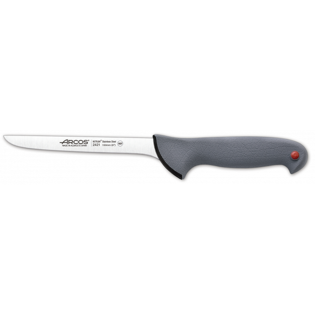 Cuchillo Deshuesador Acero Inoxidable Rojo 15 cm COLOUR PROF Arcos 