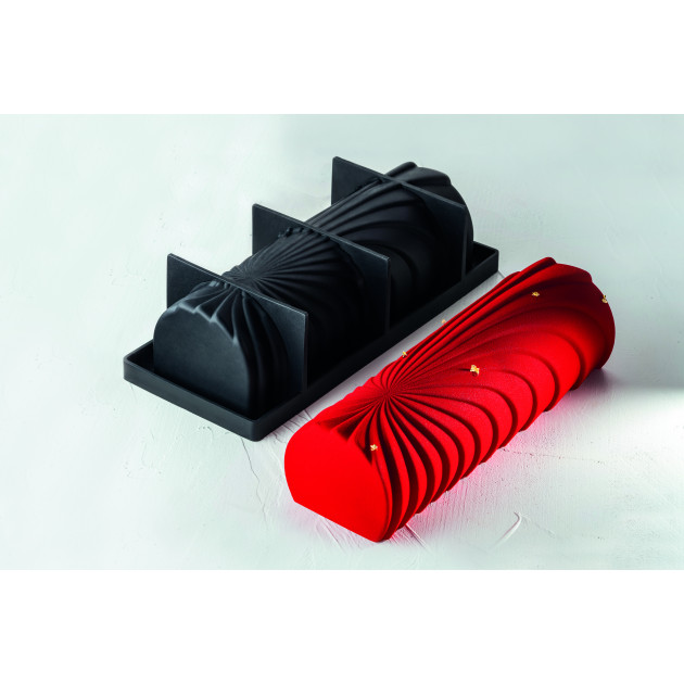 Molde silicona tronco de navidad Comet 25 x 8,8 cm x 7,3 de altura Pavoni 