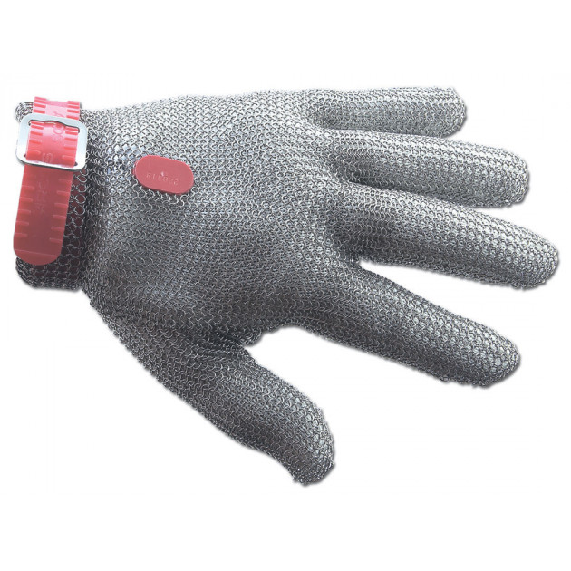 Guante Anticorte Malla Metálica Talla M Rojo Arcos 