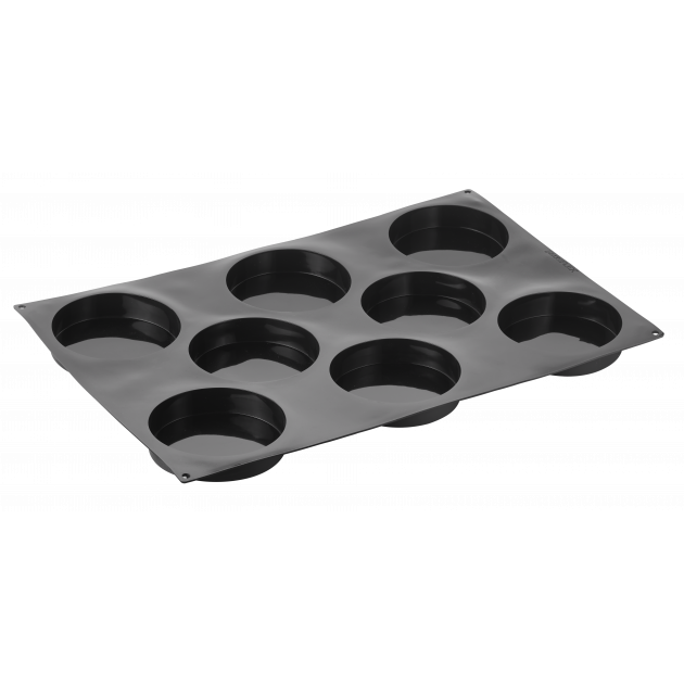 Molde redondo para rellenos Disco Ø 14 cm x 3 cm de altura (x8) Pavoflex 