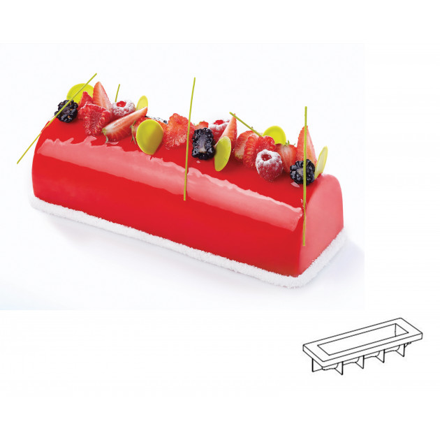 Molde de silicona para rellenos 23 x 5,5 cm x 5 cm de altura Pavoni 