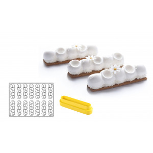 Molde Silicona Pelota 13 x 3,2 cm x 2,8 cm altura (x14) Pavoflex