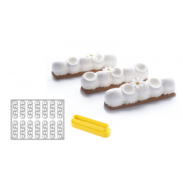 Molde Silicona Pelota 13 x 3,2 cm x 2,8 cm altura (x14) Pavoflex
