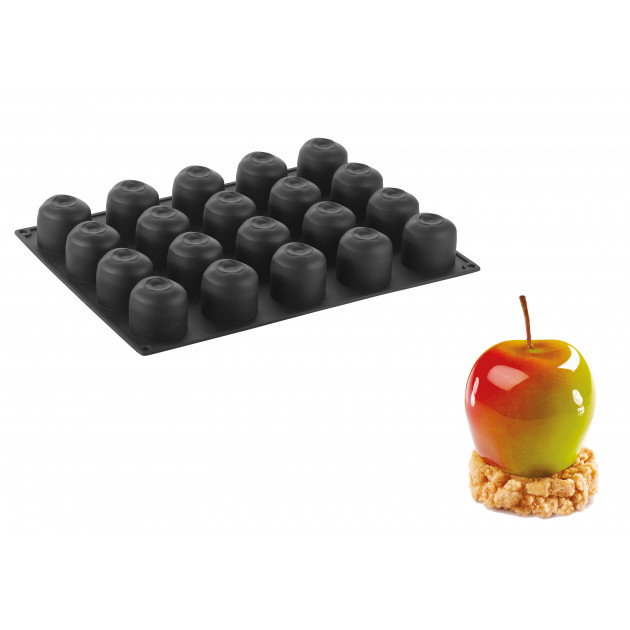 Molde silicona manzana (vol 10) ø 5,5 cm x 4,8 cm altura (x20) Pavoflex
