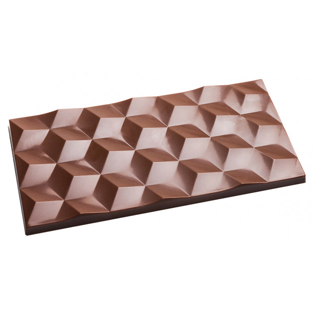 Molde tableta chocolate facetado (x3) Chocolate World 