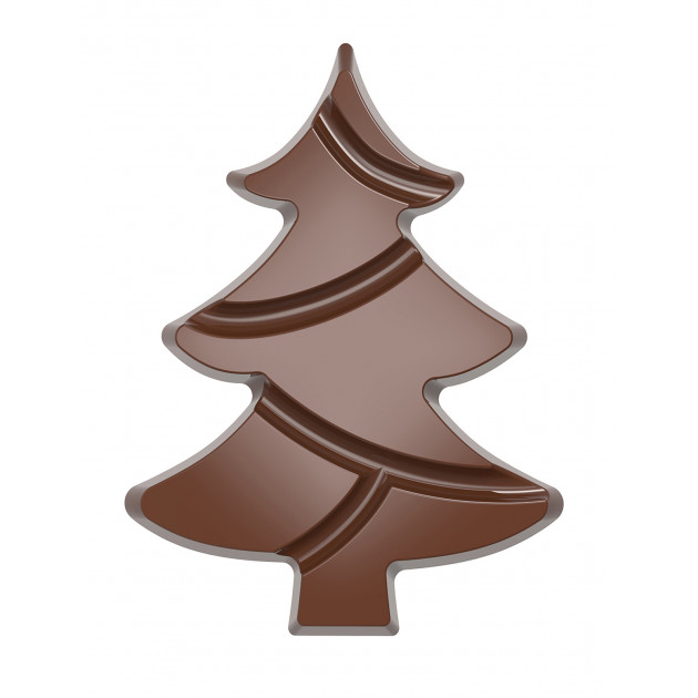 Molde tableta chocolate árbol de Navidad 139,5 mm (x2) Chocolate World 