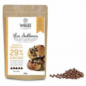 Pepitas de Chocolate con Leche 29% 250g Weiss