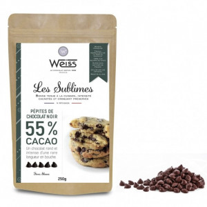 Pepitas de Chocolate Negro 55% 250g Weiss