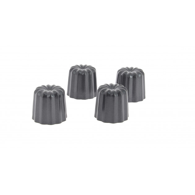 Moldes para cannelés antiadherentes Ø 5,5 cm x 5,5 cm de altura (x4) de Buyer 