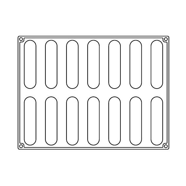 Molde para eclair 400 x 300 mm