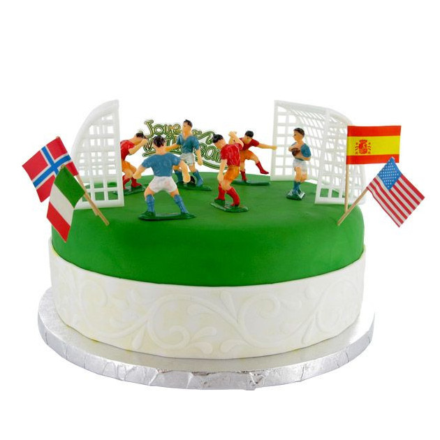 Kit Decoración Tarta Fútbol (10 piezas) Gatodéco 