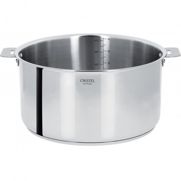 Cacerola Acero Inoxidable Ø 26 cm Casteline Mango Extraíble Cristel