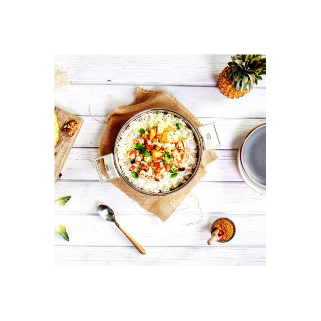 Sartén Alta de Acero Inoxidable