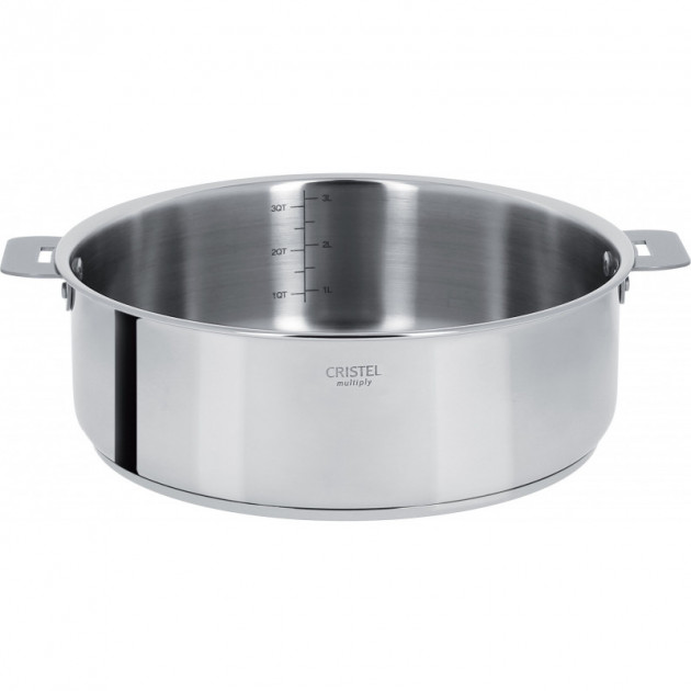 Sartén Alta Casteline Ø 26 cm Mango Extraíble Acero Inoxidable Cristel
