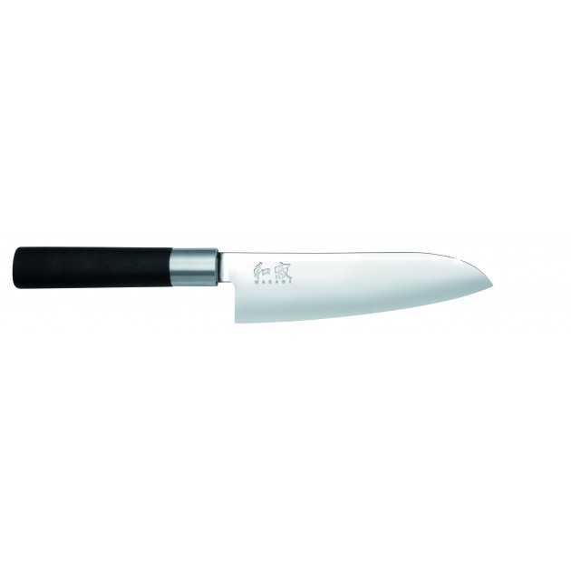 Cuchillo Santoku 16,5 cm Wasabi Black Kai 