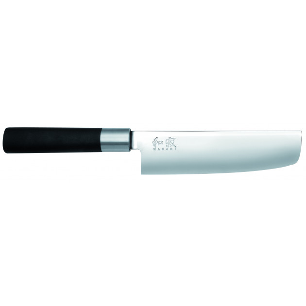 Cuchillo Nakiri 16,5 cm Wasabi Black Kai 