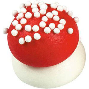 Figuras de azúcar hongo rojo 20 x 15 mm (x96) Florensuc