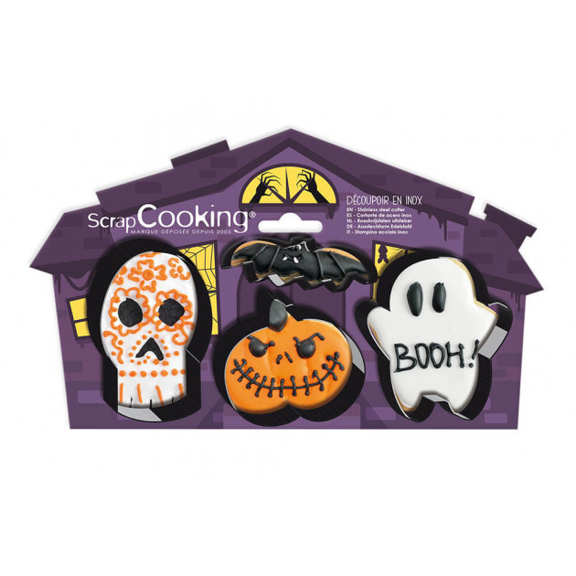 Cortadores de Galletas Halloween (x4) ScrapCooking 