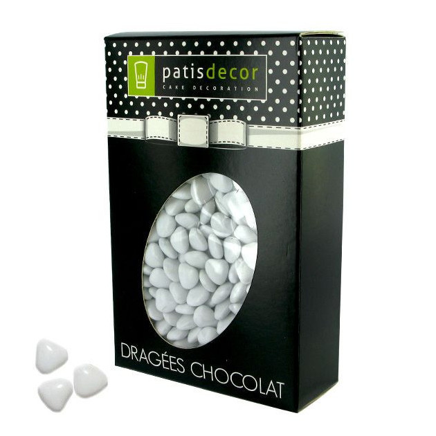 Peladillas de Chocolate Minicorazones Blancas 500 g Patisdécor 