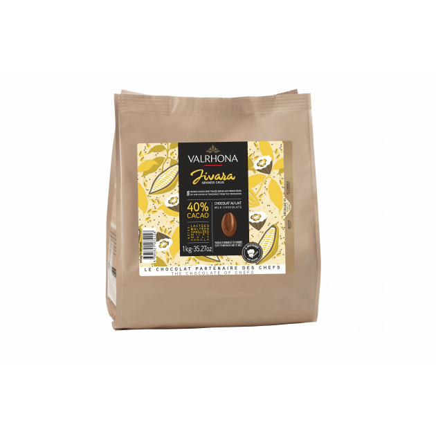 Chocolate de Cobertura con Leche Jivara 40 % 1 kg Valrhona 