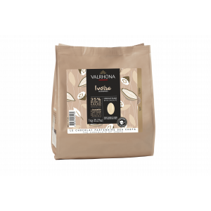 Chocolate de Cobertura Blanco Ivoire 35 % 1 kg Valrhona