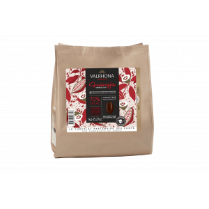Chocolate de Cobertura Negro Guanaja 70 % 1 kg Valrhona