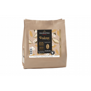 Chocolate de Cobertura Rubio Dulcey 35 % 1 kg Valrhona