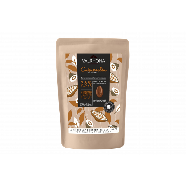 Chocolate de Cobertura con Leche Caramelia 36 % 250 g Valrhona 