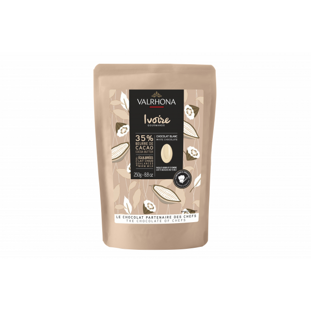 Chocolate de Cobertura Blanco Ivoire 35 % 250 g Valrhona 
