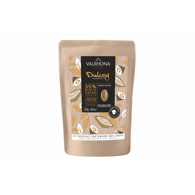 Chocolate de Cobertura Rubio Dulcey 35 % 250 g Valrhona 