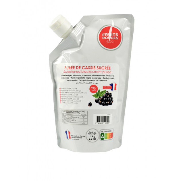 Puré de Grosella Negra 1kg Fruits Rouges & Co