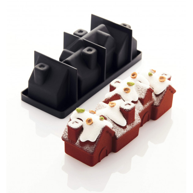 Molde silicona Chalet 25 x 8,3 cm x 9 cm Pavoni 
