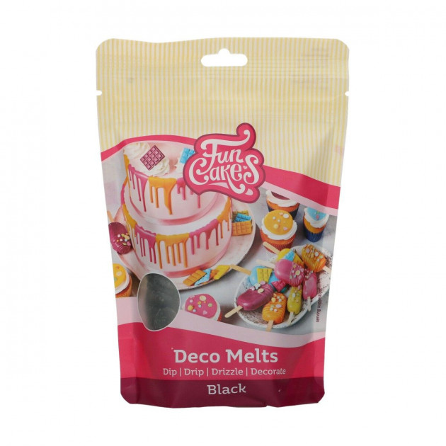 Deco Melts Negro 250 g FunCakes 