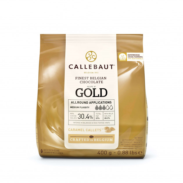 Chocolate de Cobertura Gold 30,4 % 400 g Callebaut 