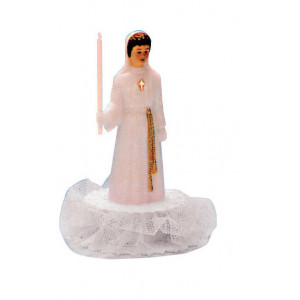 Figura Tarta Comunión Niña con Base 9,5 cm