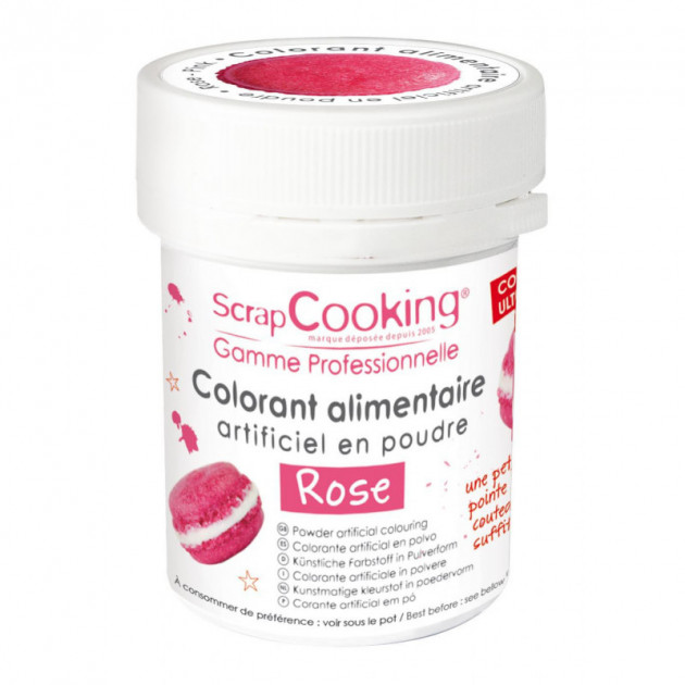 Colorante Alimentario en Polvo Rosa 5g Scrapcooking