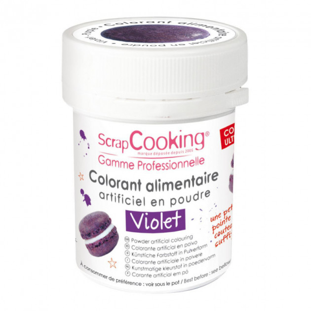 Colorante Alimentario en Polvo Violeta 5 g ScrapCooking 