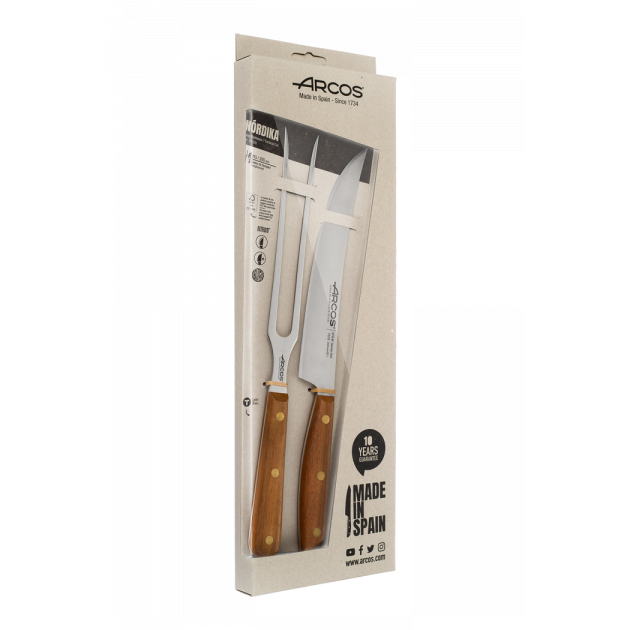 Set Barbacoa Madera y Acero Inoxidable Nórdika Arcos 