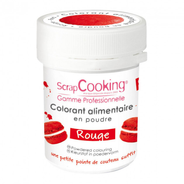 Colorante alimentario en polvo rojo 5g Scrapcooking