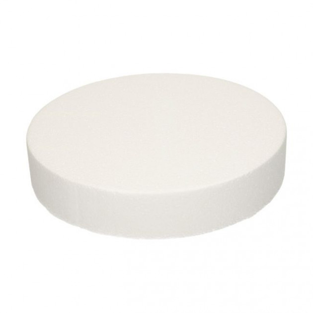 Dummy redondo poliestireno Ø 25 cm x 5 cm de altura Funcakes