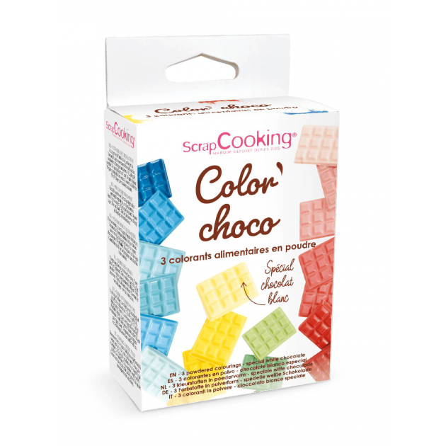 Colorantes Liposolubles en Polvo Rojo/ Azul / Amarillo Scrapcooking 